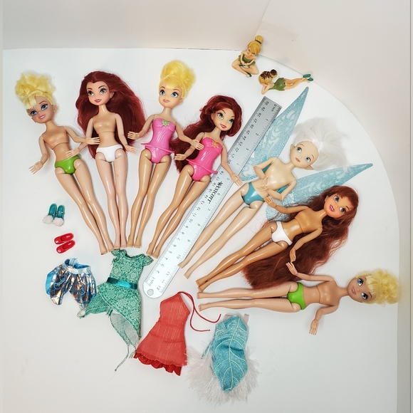 Lot of 7 Disney Tinkerbell Dolls Tinker bell dolls faries #6 - Picture 9 of 12